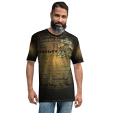 BASS PLAYER T-shirt. Front. Black, ocher, relax fit front. Top best base players.