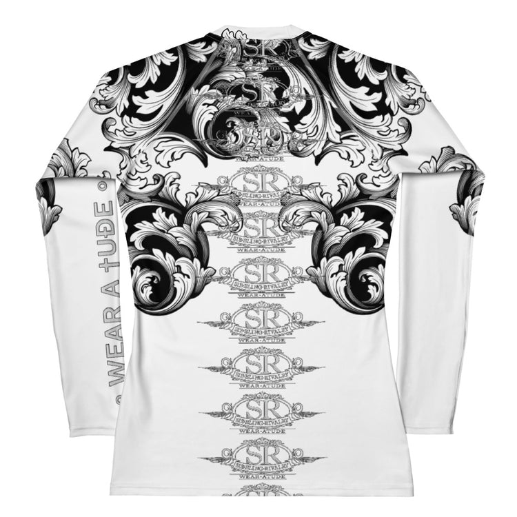 GOTHIC SPIRIT II ~ Rash Guard - Art Nouveau Skull - SIB.BLING RIVALRY