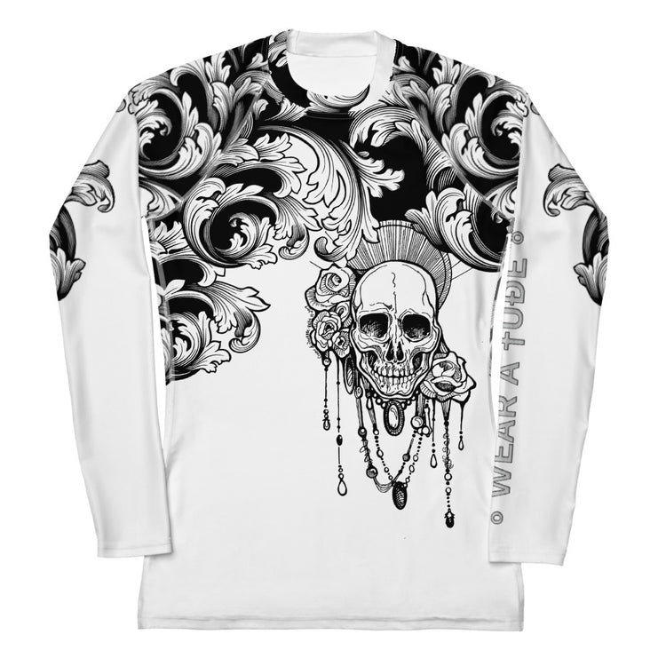 GOTHIC SPIRIT II ~ Rash Guard - Art Nouveau Skull - SIB.BLING RIVALRY