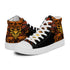 Killer demon art on high top shoes for skaters & rockers