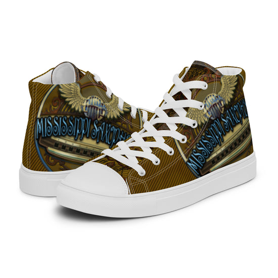 MISSISSIPPI SAXOPHONE ~ SR Men’s high top shoes - SIB.BLING RIVALRY