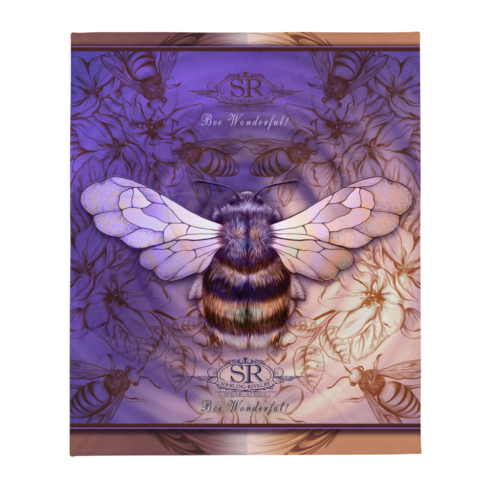 BEE WONDERFUL  Throw Blanket - SIB.BLING RIVALRY Wear Atude beautiful sofa blanket
