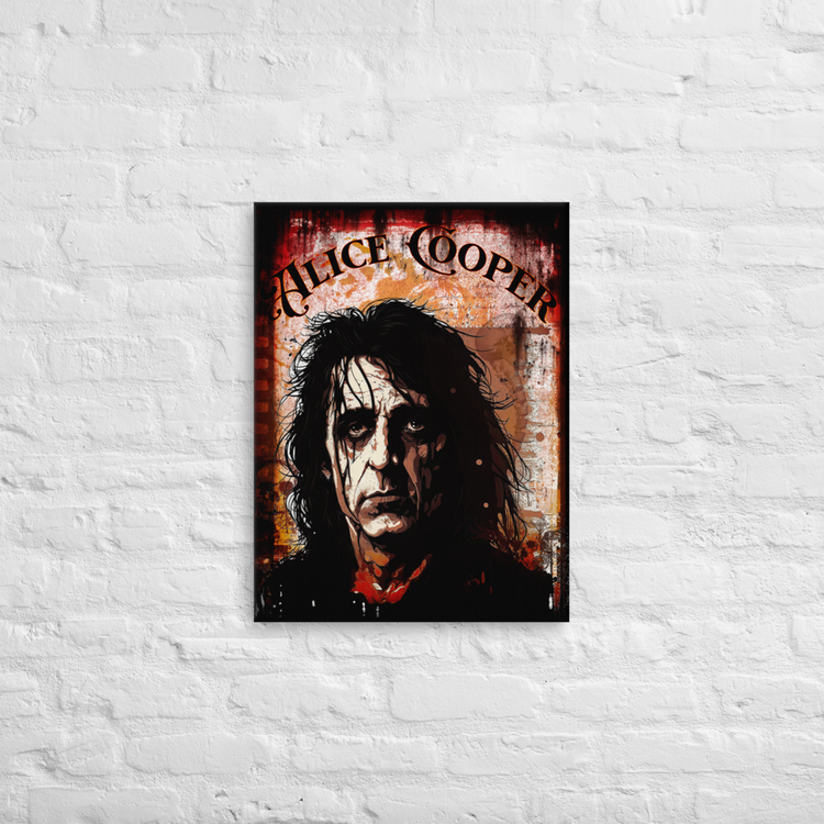 ALICE COOPER Rock God Series 2 on Thin canvas - SIB.BLING RIVALRY