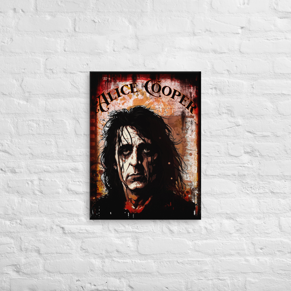 ALICE COOPER Rock God Series 2 on Thin canvas - SIB.BLING RIVALRY