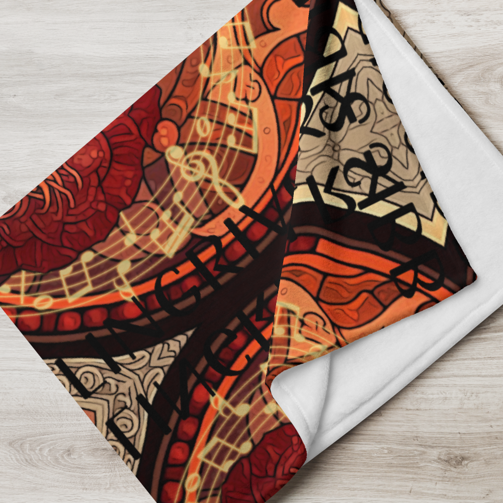 MUSIC MUSE ~ SR Chair Throw &amp; Couch Throw Blanket - SIB.BLING RIVALRY
