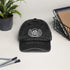Vintage baseball hat with 45 vinyl spacer design logo