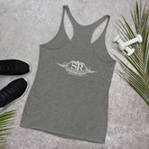 The Joubert Sisters clothing line Royals logo stamped on the back of your tank top